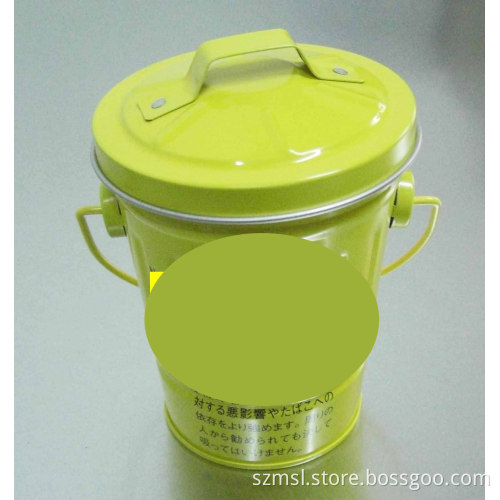 tin bucket for cigarette ash